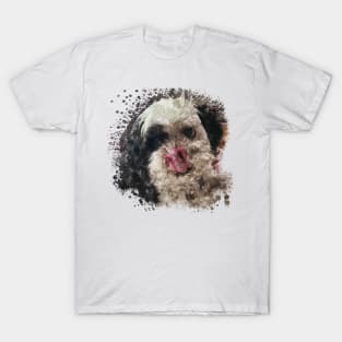 Shih Tzu dog watercolor T-Shirt